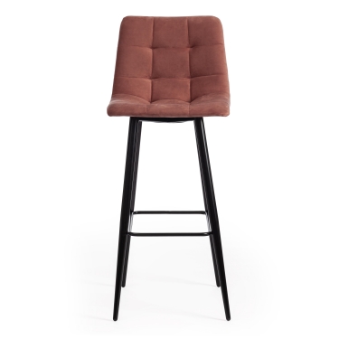 Стул Tetchair барный CHILLY mod.7095б ткань/металл, коралловый barkhat 15