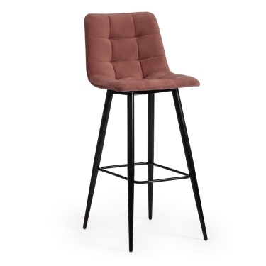 Стул Tetchair барный CHILLY mod.7095б ткань/металл, коралловый barkhat 15