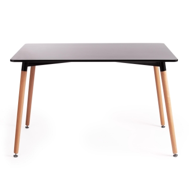Стол Tetchair JOHN mod. T1001 МДФ/дерево, 80 х 120 х 75 см , Black черный/ Natural натуральный