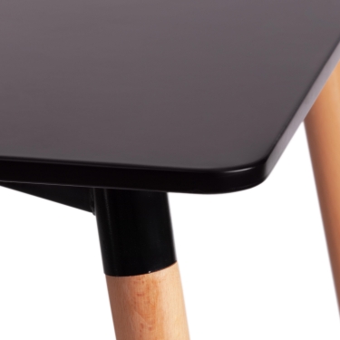 Стол Tetchair JOHN mod. T1001 МДФ/дерево, 80 х 120 х 75 см , Black черный/ Natural натуральный