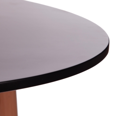 Стол Tetchair MARS mod. T1004 МДФ/дерево, 80 х 80 х 75 см , Black черный/ Natural натуральный