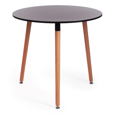 Стол Tetchair MARS mod. T1004 МДФ/дерево, 80 х 80 х 75 см , Black черный/ Natural натуральный