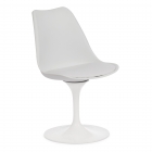 Стул Tetchair TULIP FASHION CHAIR mod.109 Металл / Пластик / PU, белый