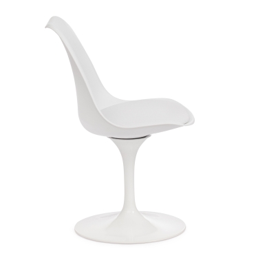 Стул Tetchair TULIP FASHION CHAIR mod.109 Металл / Пластик / PU, белый
