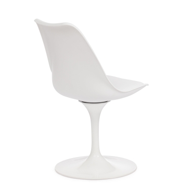 Стул Tetchair TULIP FASHION CHAIR mod.109 Металл / Пластик / PU, белый