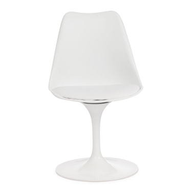Стул Tetchair TULIP FASHION CHAIR mod.109 Металл / Пластик / PU, белый