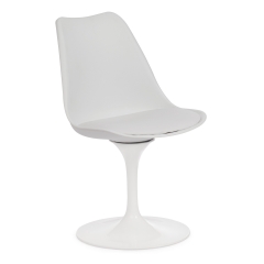 Стул Tetchair TULIP FASHION CHAIR mod.109 Металл / Пластик / PU, белый