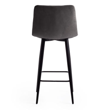 Стул полубарный Tetchair CHILLY mod. 7095пб ткань/металл, серый barkhat 26