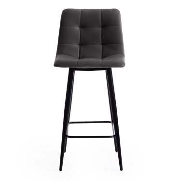 Стул полубарный Tetchair CHILLY mod. 7095пб ткань/металл, серый barkhat 26