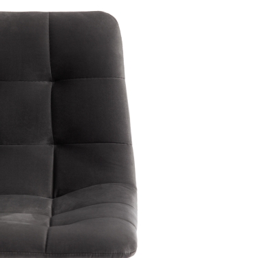 Стул полубарный Tetchair CHILLY mod. 7095пб ткань/металл, серый barkhat 26