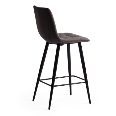 Стул полубарный Tetchair CHILLY mod. 7095пб ткань/металл, темно-серый barkhat 14