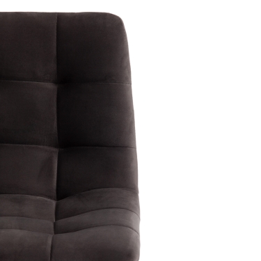 Стул полубарный Tetchair CHILLY mod. 7095пб ткань/металл, темно-серый barkhat 14