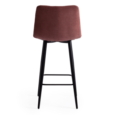 Стул полубарный Tetchair CHILLY mod. 7095пб, ткань/металл, коралловый barkhat 15
