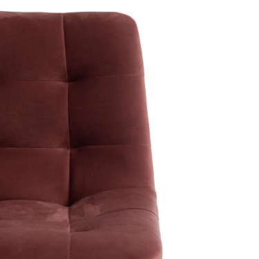 Стул полубарный Tetchair CHILLY mod. 7095пб, ткань/металл, коралловый barkhat 15