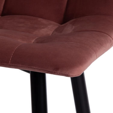 Стул полубарный Tetchair CHILLY mod. 7095пб, ткань/металл, коралловый barkhat 15