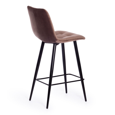Стул полубарный Tetchair CHILLY mod. 7095пб, ткань/металл, коричневый barkhat 12