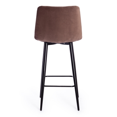 Стул полубарный Tetchair CHILLY mod. 7095пб, ткань/металл, коричневый barkhat 12