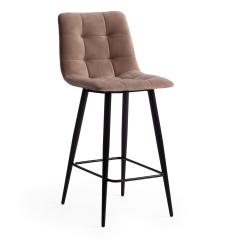 Стул полубарный Tetchair CHILLY mod. 7095пб, ткань/металл, бежевый barkhat 5