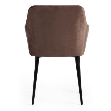 Кресло Tetchair BREMO mod. 708 ткань/металл, коричневый barkhat 12/черный