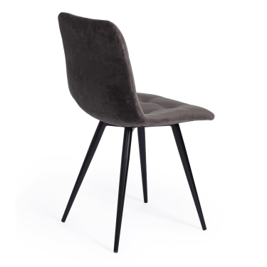 Стул CHILLY X mod. 7096-1 ткань/металл, 45x53х88 см, высота до сиденья 50 см, коралловый barkhat 15 /черный