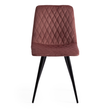 Стул CHILLY X mod. 7096-1 ткань/металл, 45x53х88 см, высота до сиденья 50 см, коралловый barkhat 15 /черный