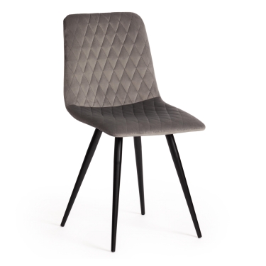 Стул CHILLY X mod. 7096-1 ткань/металл, 45x53х88 см, высота до сиденья 50 см, серый barkhat 26/черный
