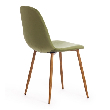 Стул Tetchair BREEZE mod. 4724 велюр / металл, Green зеленый HLR54 / натуральный