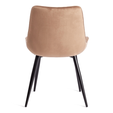 Стул Tetchair ABRUZZO mod. 8060 металл/вельвет, коричневый HLR11/черный