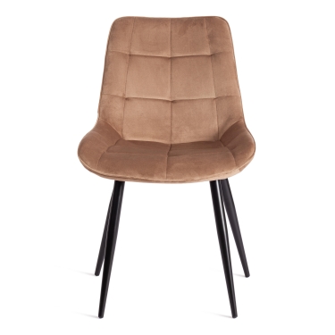 Стул Tetchair ABRUZZO mod. 8060 металл/вельвет, коричневый HLR11/черный
