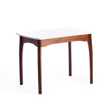 Стол Tetchair CATERINA бук, мдф, 100+30x70x75, коричневый, белый
