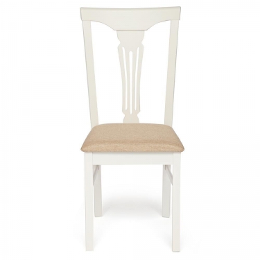 Стул Гермес/ Hermes дерево гевея, 43х49х94см, Ivory white, ткань песочная Jaffy 104-58