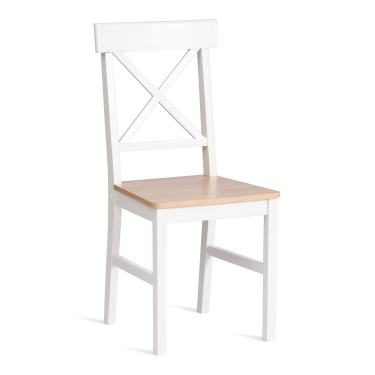 Обеденный комплект Tetchair Хадсон / Hudson Dining Set mod.0103, White (Белый) / Natural (натуральный)