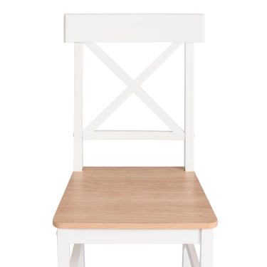 Обеденный комплект Tetchair Хадсон / Hudson Dining Set mod.0103, White (Белый) / Natural (натуральный)