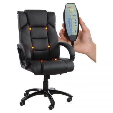 Кресло с массажным модулем BRABIX Bliss MS-004 Черный