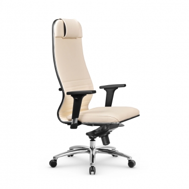 Кресло руководителя Metta L 1m 38К2/2D Infinity Easy Clean MPES Комплект 1 Молочное