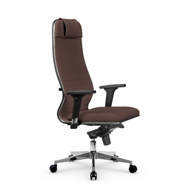 Кресло руководителя Metta L 1m 38К2/2D Infinity Easy Clean MPES Комплект 3 Темно-коричневое