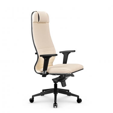 Кресло руководителя Metta L 1m 38К2/2D Infinity Easy Clean MPES Комплект 4 Молочное