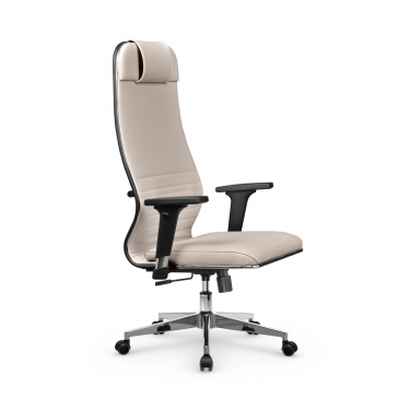 Кресло руководителя Metta L 1m 38К2/2D Infinity Easy Clean MPES Комплект 5 Светло-бежевое