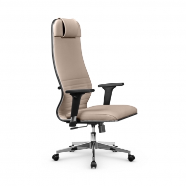Кресло руководителя Metta L 1m 38К2/2D Infinity Easy Clean MPES Комплект 5 Темно-бежевое