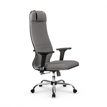 Кресло руководителя Metta L 1m 38К2/2D Infinity Easy Clean MPES Комплект 7 Серое