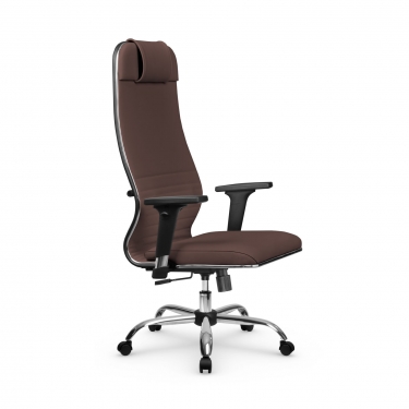 Кресло руководителя Metta L 1m 38К2/2D Infinity Easy Clean MPES Комплект 7 Темно-коричневое
