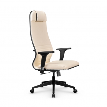 Кресло руководителя Metta L 1m 38К2/2D Infinity Easy Clean MPES Комплект 8 Молочное
