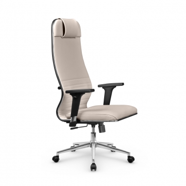 Кресло руководителя Metta L 1m 38К2/2D Infinity Easy Clean MPES Комплект 9 Светло-бежевое