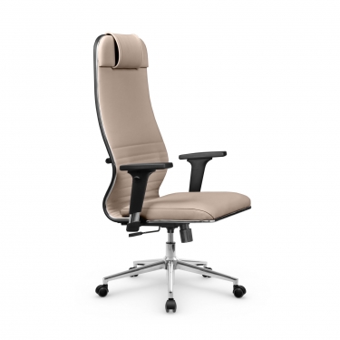 Кресло руководителя Metta L 1m 38К2/2D Infinity Easy Clean MPES Комплект 9 Темно-бежевое