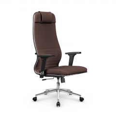 Кресло руководителя Metta L 1m 38К2/2D Infinity Easy Clean MPES Комплект 9 Темно-коричневое