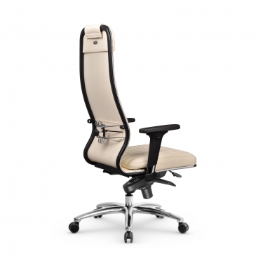 Кресло руководителя Мetta L 1m 40M/2D Infinity Easy Clean MPES Комплект 1 Молочное