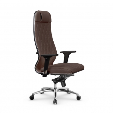 Кресло руководителя Мetta L 1m 40M/2D Infinity Easy Clean MPES Комплект 1 Темно-коричневое