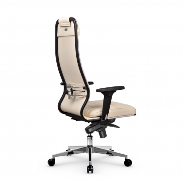Кресло руководителя Мetta L 1m 40M/2D Infinity Easy Clean MPES Комплект 3 Молочное