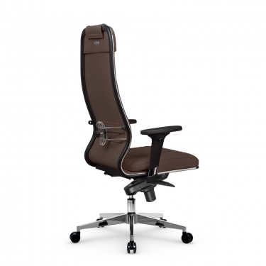 Кресло руководителя Мetta L 1m 40M/2D Infinity Easy Clean MPES Комплект 3 Темно-коричневое