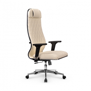 Кресло руководителя Мetta L 1m 40M/2D Infinity Easy Clean MPES Комплект 5 Молочное